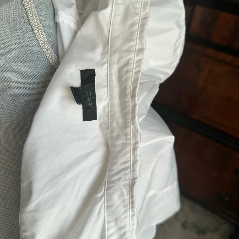 J. CREW Women's White Blouse with Black bow - Picture 4 of 4